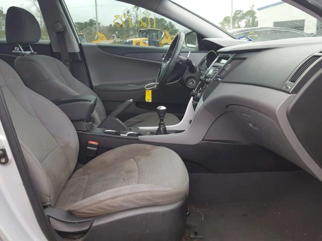 5NPEB4AC7BH067054 - 2011 HYUNDAI SONATA GLS SILVER photo 5