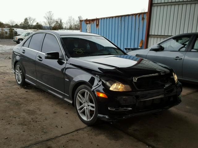 WDDGF4HB0CA622628 - 2012 MERCEDES-BENZ C 250 BLACK photo 1