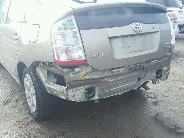 JTDKB20U477684196 - 2007 TOYOTA PRIUS GOLD photo 9