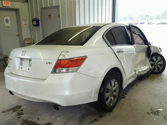 1HGCP3F81AA014512 - 2010 HONDA ACCORD EXL WHITE photo 4