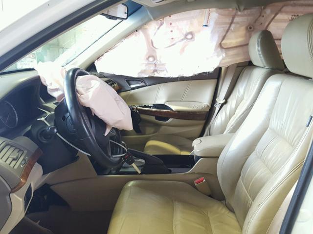 1HGCP3F81AA014512 - 2010 HONDA ACCORD EXL WHITE photo 5