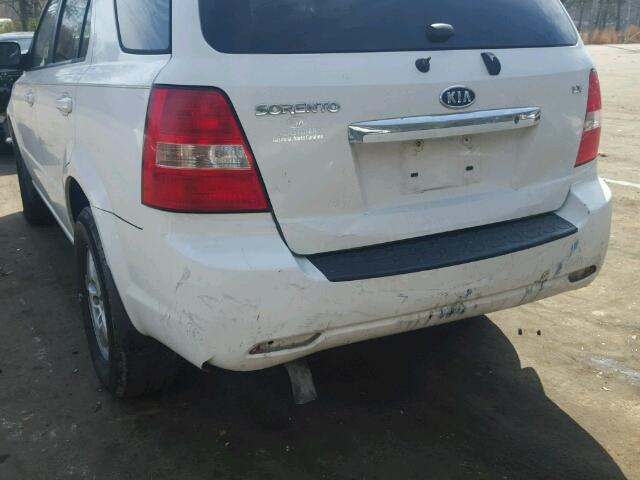 KNDJD735885770910 - 2008 KIA SORENTO EX WHITE photo 9