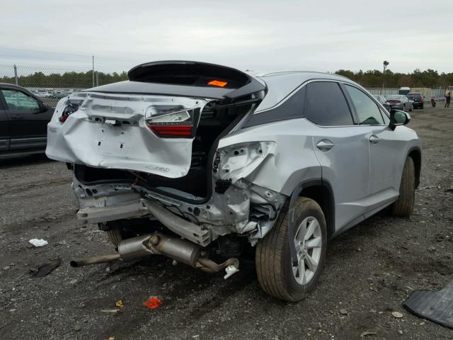 2T2BZMCA8HC067601 - 2017 LEXUS RX 350 SILVER photo 4