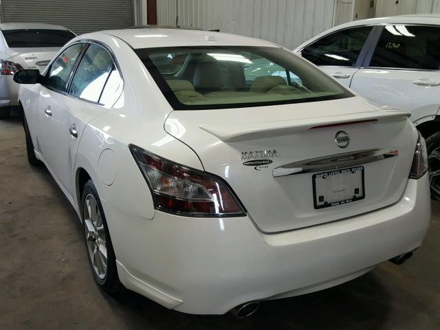 1N4AA5AP5CC838950 - 2012 NISSAN MAXIMA S WHITE photo 3