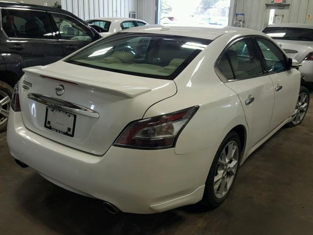 1N4AA5AP5CC838950 - 2012 NISSAN MAXIMA S WHITE photo 4