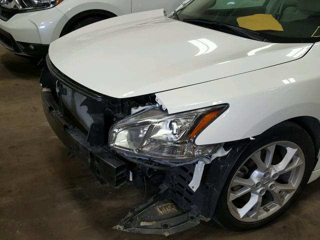 1N4AA5AP5CC838950 - 2012 NISSAN MAXIMA S WHITE photo 9