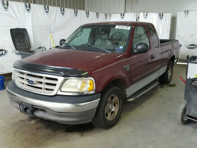 1FTRX17L03NA17980 - 2003 FORD F150 MAROON photo 2