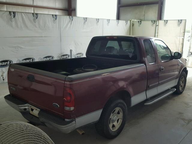 1FTRX17L03NA17980 - 2003 FORD F150 MAROON photo 4