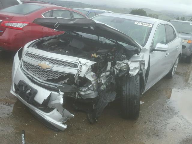 1G11J5SX8DF344793 - 2013 CHEVROLET MALIBU LTZ 银色 照片 2