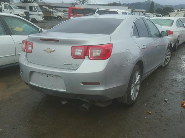 1G11J5SX8DF344793 - 2013 CHEVROLET MALIBU LTZ 银色 照片 4