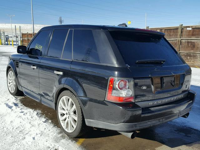 SALSH23456A948580 - 2006 LAND ROVER RANGE ROVE BLACK photo 3