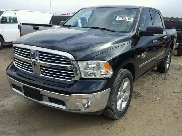 1C6RR6LT0HS570450 - 2017 RAM 1500 SLT BLACK photo 2