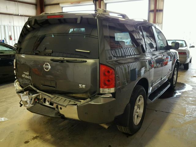 5N1BA08A17N722962 - 2007 NISSAN ARMADA SE GRAY photo 4