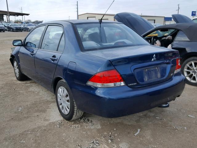 JA3AJ26EX6U063915 - 2006 MITSUBISHI LANCER ES BLUE photo 3