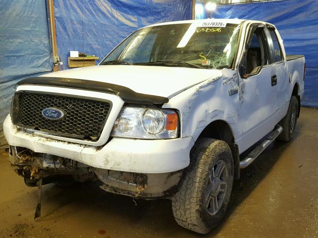 1FTPX14515FB40794 - 2005 FORD F150 WHITE photo 2