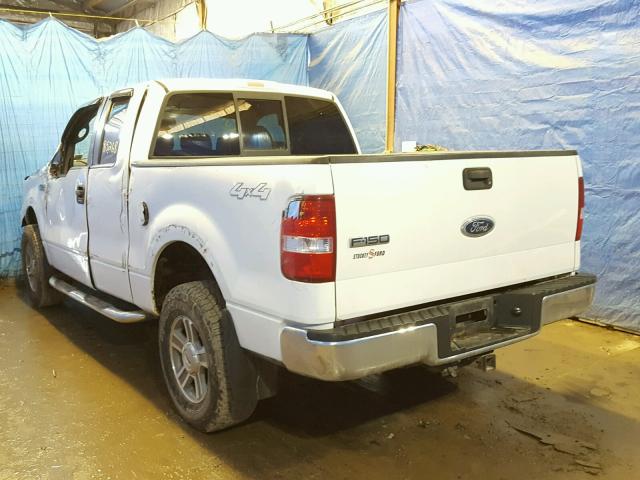 1FTPX14515FB40794 - 2005 FORD F150 WHITE photo 3