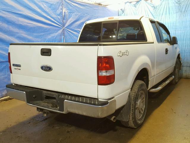 1FTPX14515FB40794 - 2005 FORD F150 WHITE photo 4