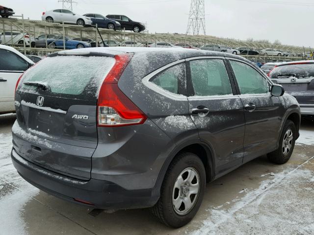 2HKRM4H31CH623684 - 2012 HONDA CR-V LX CHARCOAL photo 4