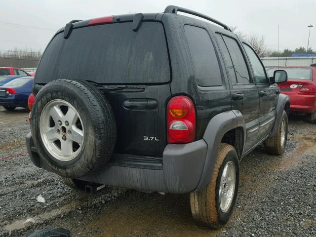 1J4GL48K33W515394 - 2003 JEEP LIBERTY SP BLACK photo 4