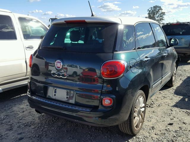 ZFBCFACH4FZ032833 - 2015 FIAT 500L LOUNG GREEN photo 4