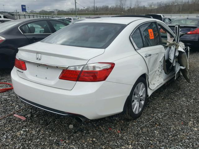 1HGCR2F84EA180906 - 2014 HONDA ACCORD EXL WHITE photo 4