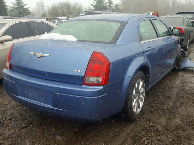 2C3KA43R77H720249 - 2007 CHRYSLER 300 BLUE photo 4