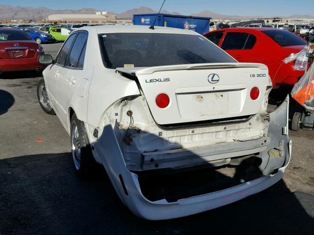 JTHBD192920061727 - 2002 LEXUS IS 300 WHITE photo 3