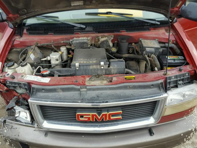 1GKEL19W5XB504170 - 1999 GMC SAFARI XT RED photo 7