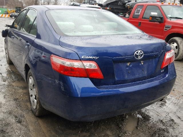 4T1BE46K07U093630 - 2007 TOYOTA CAMRY NEW BLUE photo 3