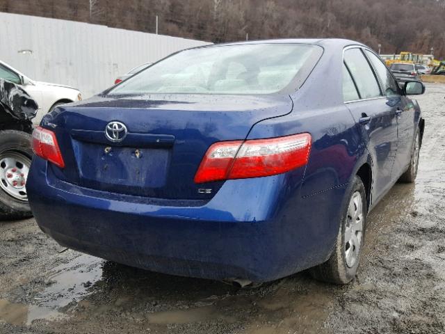 4T1BE46K07U093630 - 2007 TOYOTA CAMRY NEW BLUE photo 4