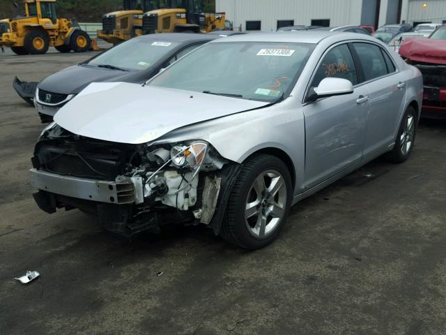 1G1ZH57B294112480 - 2009 CHEVROLET MALIBU 1LT SILVER photo 2