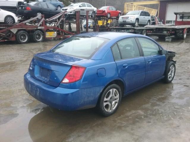 1G8AL52F14Z130391 - 2004 SATURN ION LEVEL BLUE photo 4