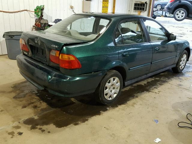 2HGEJ6619XH583312 - 1999 HONDA CIVIC BASE GREEN photo 4