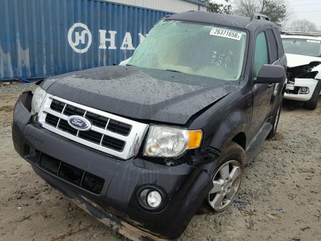 1FMCU03799KA92569 - 2009 FORD ESCAPE XLT BLACK photo 2