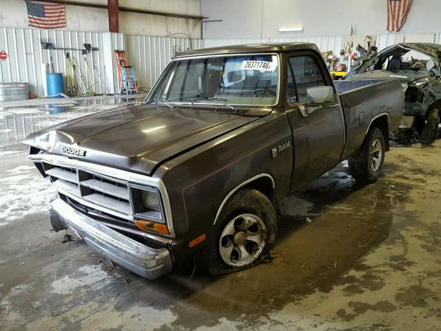 1B7GE06X0LS629660 - 1990 DODGE D-SERIES D BROWN photo 2