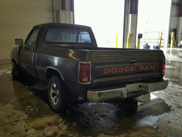 1B7GE06X0LS629660 - 1990 DODGE D-SERIES D BROWN photo 3