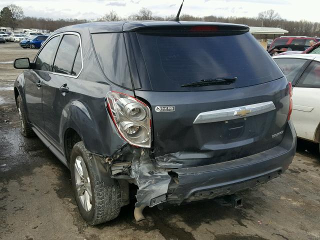 2GNALBEC4B1259289 - 2011 CHEVROLET EQUINOX LS GRAY photo 3