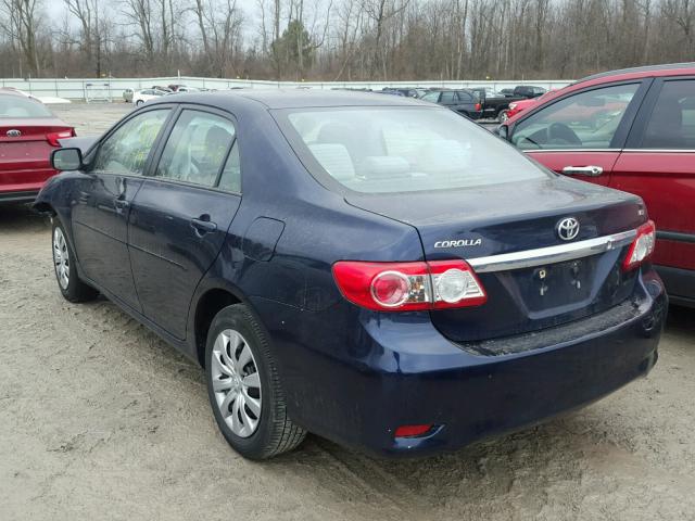 2T1BU4EE7CC850100 - 2012 TOYOTA COROLLA BA BLUE photo 3