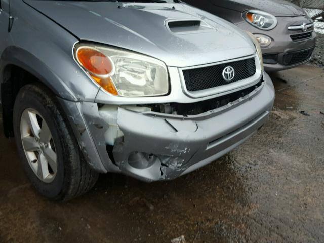 JTEGD20V456001050 - 2005 TOYOTA RAV4 SILVER photo 9