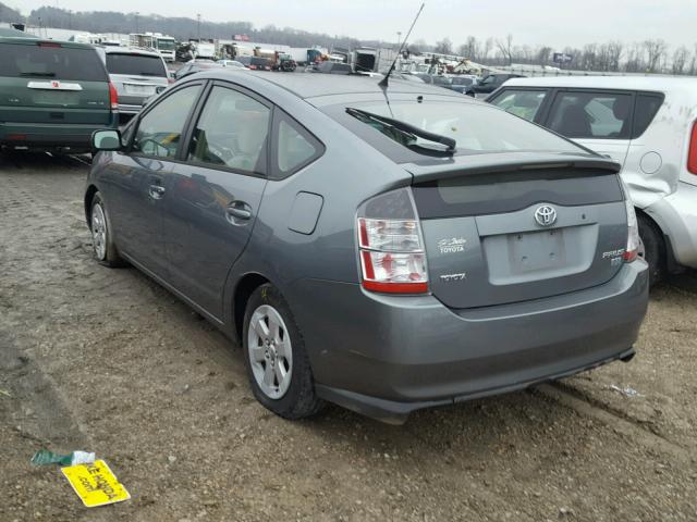 JTDKB20U353104618 - 2005 TOYOTA PRIUS GRAY photo 3