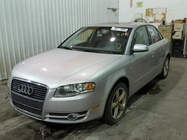 WAUDH78EX7A088639 - 2007 AUDI A4 3.2 QUA SILVER photo 2