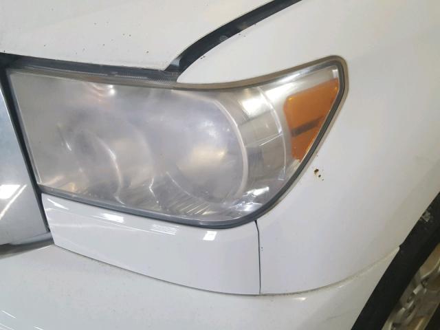 5TFLU52118X013881 - 2008 TOYOTA TUNDRA WHITE photo 9