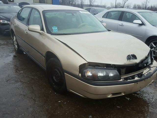 2G1WF52E049206115 - 2004 CHEVROLET IMPALA GOLD photo 1