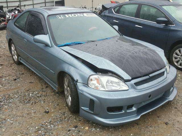 1HGEJ8149YL006636 - 2000 HONDA CIVIC EX BLUE photo 1