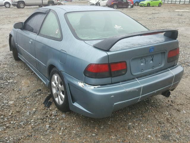 1HGEJ8149YL006636 - 2000 HONDA CIVIC EX ლურჯი ფოტო 3