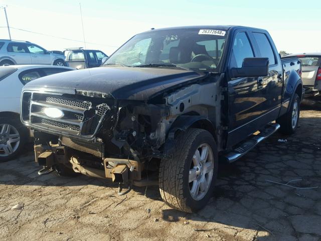 1FTPW04527KC58893 - 2007 FORD F150 SUPER BLACK photo 2