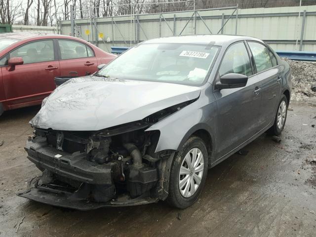3VW2K7AJ7DM258115 - 2013 VOLKSWAGEN JETTA BASE Մոխրագույն լուսանկար 2