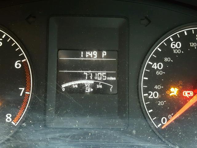 3VW2K7AJ7DM258115 - 2013 VOLKSWAGEN JETTA BASE Մոխրագույն լուսանկար 8