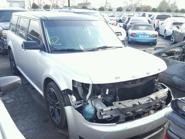 2FMGK5C89EBD41566 - 2014 FORD FLEX SEL SILVER photo 1