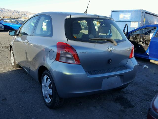 JTDJT923185216896 - 2008 TOYOTA YARIS GRAY photo 3